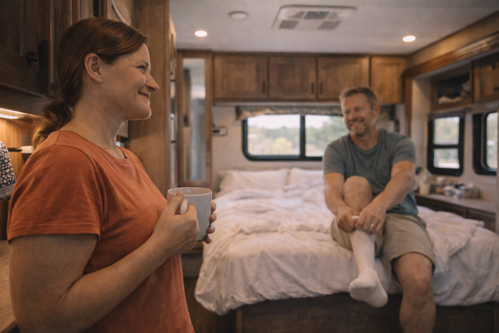 RV morning routine Texarkana