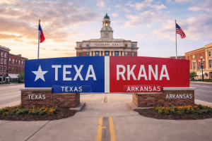 Texarkana city on state line